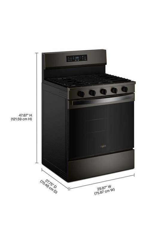 Whirlpool 30-inch Gas Range with Air Cooking Technology WFGS5730SV