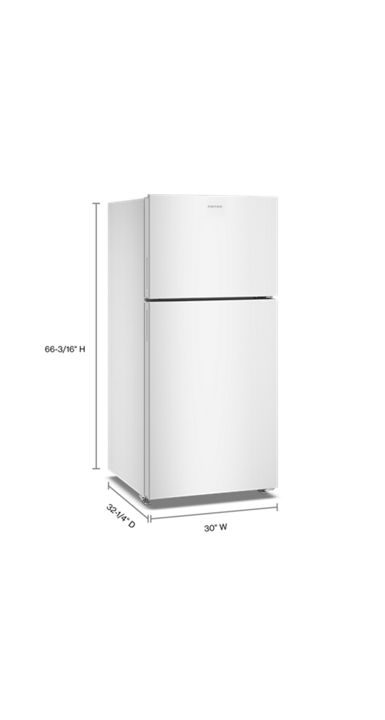 Amana 30-Inch Wide Garage Ready Top-Freezer Refrigerator—19 Cu. Ft. ARTX2419SW