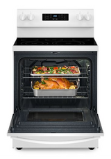 Whirlpool 30-inch Energy Star Electric Range with Air Cooking Technology, No Preheat Air Fry and Air Baking and Self Clean WFES5030RW