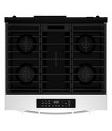 Whirlpool 30-inch Gas Smart Range with Air Cooking Technology and Steam Clean WSGS4530TW