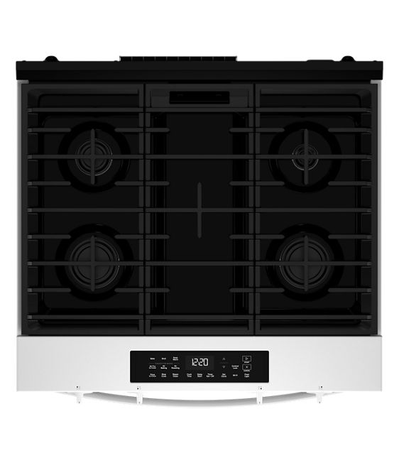 Whirlpool 30-inch Gas Smart Range with Air Cooking Technology and Steam Clean WSGS4530TW