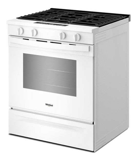 Whirlpool 30-inch Gas Smart Range with Air Cooking Technology and Steam Clean WSGS4530TW