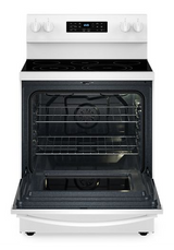 Whirlpool 30-inch Energy Star Electric Range with Air Cooking Technology, No Preheat Air Fry and Air Baking and Self Clean WFES5030RW