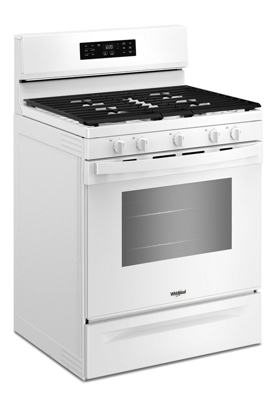 Whirlpool 30-inch Gas Range with Air Cooking Technology and Steam Clean WFGS4530SW