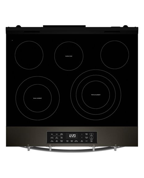 Whirlpool 30-inch Electric Range with Air Cooking Technology WSES5030SV