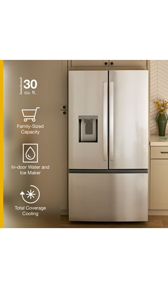 Whirlpool 36-Inch French Door Refrigerator with Dual Ice Makers - 30 cu. ft. WRFF3736SW