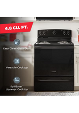 Amana® 30-inch Electric Range with Easy-Clean Glass Door ACR4203MNB
