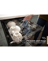 Whirlpool Fingerprint Resistant Quiet Dishwasher with 3rd Rack & Large Capacity WDTA80SAKZ