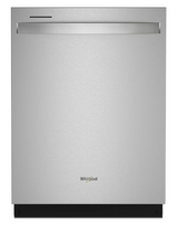 Whirlpool Eco Series Quiet Dishwasher with a washing 3rd Rack & Water Repellent Silverware Basket WDTS7024RZ