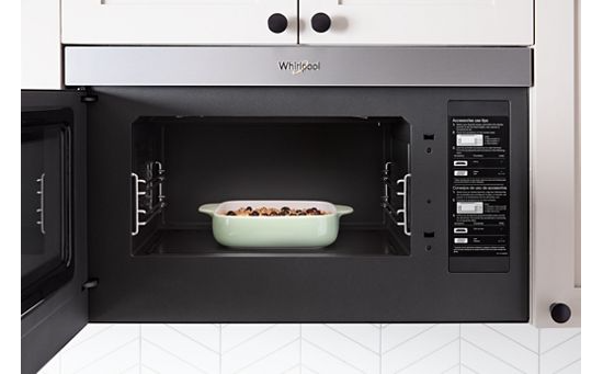 Whirlpool Air Fry Over-the-Range Microwave with Flush Built-In Design WMMF7330RB