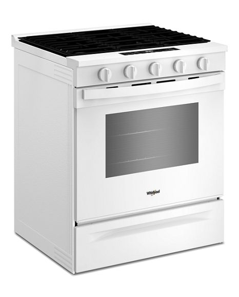 Whirlpool 30-inch Gas Range with Air Cooking Technology WSGS5030SW