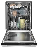 Whirlpool® 24-Inch Top Control Dishwasher with Total Coverage Wash and Auto Open Air Dry in Fingerprint Resistant Stainless Steel WDPS7024RV