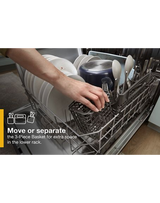 Whirlpool Fingerprint Resistant Quiet Dishwasher with 3rd Rack & Large Capacity WDTA80SAKZ