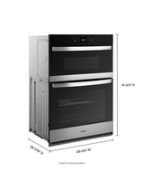 Whirlpool 6.4 Total Cu. Ft. Combo Wall Oven with Air Fry When Connected WOEC5030LZ