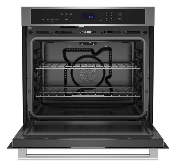 Maytag 27-inch Single Wall Oven with Air Fry and Basket - 4.3 cu. ft. MOES6027LZ