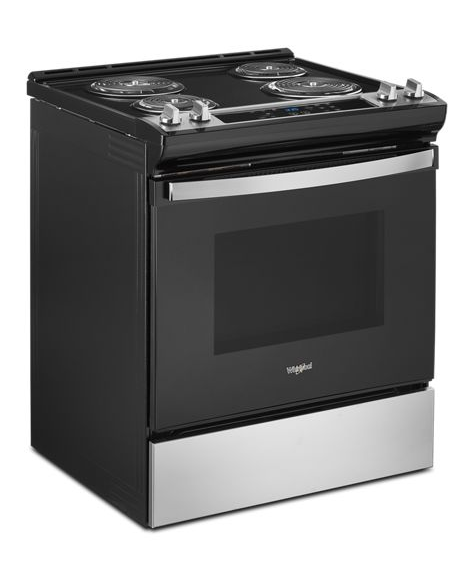 Whirlpool 4.8 Cu. Ft. Electric Range with Frozen Bake Technology WEC310S0LS-Stainless Steel