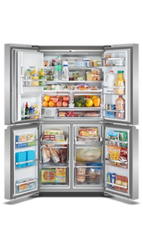 Whirlpool 36-Inch Counter Depth 4 Door Refrigerator with Ice Maker in Door WRQC7836RZ