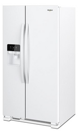 Whirlpool 36-inch Wide Side-by-Side Refrigerator - 25 cu. ft. WRS555SIHW-White