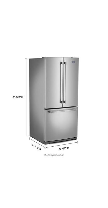 Maytag® 30-Inch Wide French Door Refrigerator - 20 Cu. Ft. MFF2055FRZ