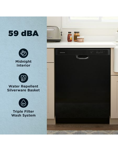 Amana® Dishwasher with Midnight Interior ADFS2524RB