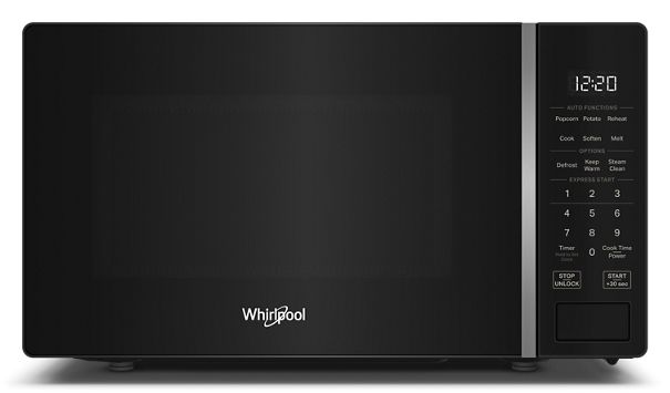 Whirlpool 0.7 cu. ft. Black Countertop Microwave With Steam Clean - 700 watt WMCS3018RB