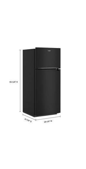 Whirlpool 28-inch Wide Top-Freezer Refrigerator - 16.3 Cu. Ft. WRTX5028PB-Black