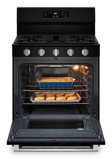 Maytag 30-Inch Wide Gas Range With Steam Clean - 5.0 cu. ft. MFGS4030RB