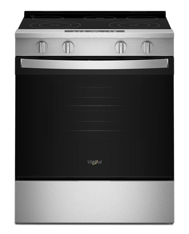 Whirlpool 30-inch Electric Smart Range with Air Cooking Technology and Steam Clean WSES4530TS
