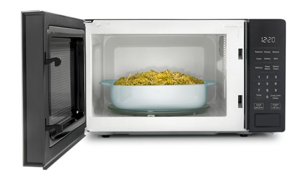 Whirlpool 0.7 cu. ft. Black Countertop Microwave With Steam Clean - 700 watt WMCS3018RB