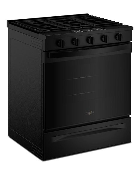 Whirlpool 30-inch Gas Range with Air Cooking Technology WSGS5030SB