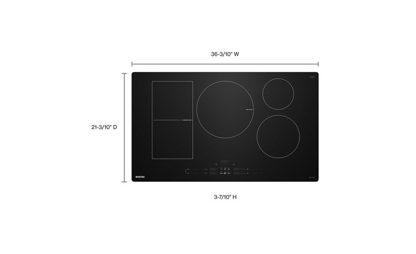 Maytag 36-Inch Wide Induction Cooktop with Power Boost MCIT8036SB