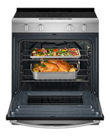 Whirlpool 30-inch Electric Smart Range with Air Cooking Technology and Steam Clean WSES4530TS