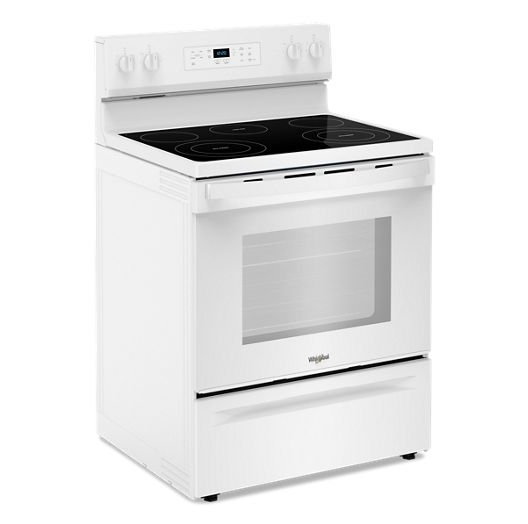 Whirlpool 30-inch Electric Range with Steam Clean WFES3330RW