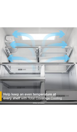 Whirlpool 36-inch Wide True Counter Depth 4-Door French Door Refrigerator - 22 cu. ft. WRMC7036RZ
