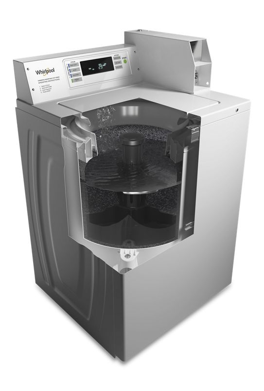 Whirlpool Commercial Top-Load Washer with Factory-Installed Coin Drop and Coin Box CAE2779JQ