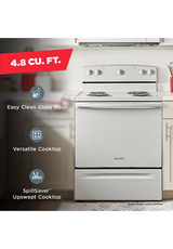 Amana® 30-inch Electric Range with Easy-Clean Glass Door ACR4203MNW