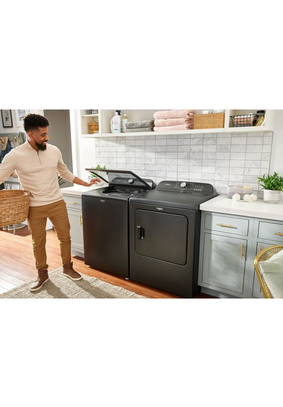 5.2–5.3 Cu. Ft. Whirlpool® Top Load Washer with Removable Agitator WTW6157PB