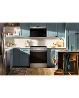 Whirlpool 30-inch Electric Smart Range with Air Cooking Technology and Steam Clean WSES4530TB