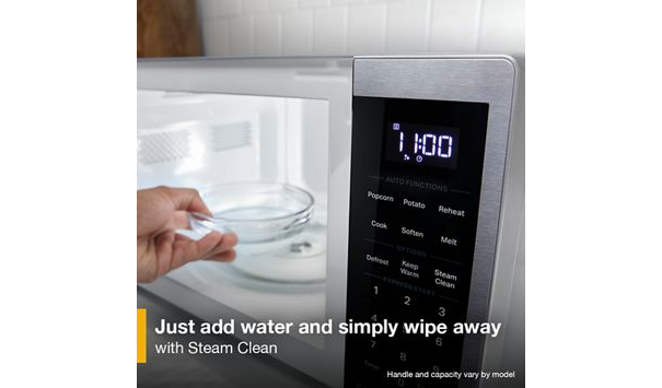 Whirlpool 0.7 cu. ft. Black Countertop Microwave With Steam Clean - 700 watt WMCS3018RB