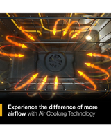 Whirlpool 30-inch Electric Smart Range with Air Cooking Technology and Steam Clean WSES4530TB