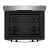 Whirlpool 30-inch Self Clean Gas Range with No Preheat Mode WFGS3530RS