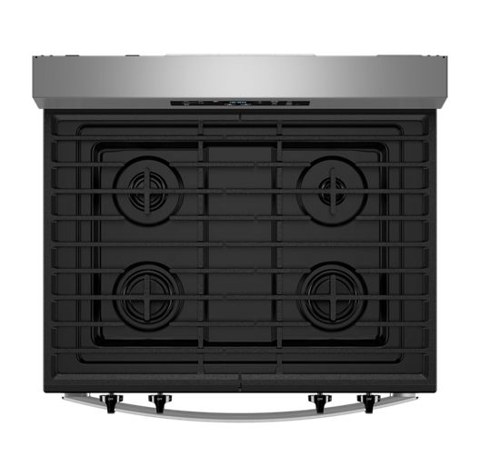 Whirlpool 30-inch Self Clean Gas Range with No Preheat Mode WFGS3530RS