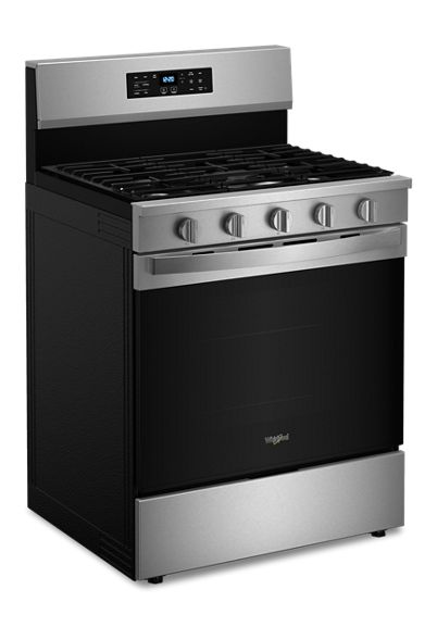 Whirlpool 30-inch Gas Range with Air Cooking Technology, No Preheat Air Fry and Air Baking and Self Clean WFGS5030RZ