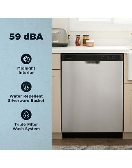 Amana® Dishwasher with Midnight Interior ADFS2524RS