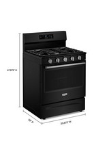 Maytag 30-Inch Wide Gas Range With Steam Clean - 5.0 cu. ft. MFGS4030RB