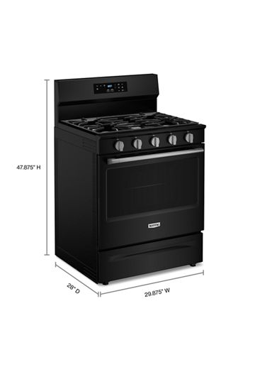 Maytag 30-Inch Wide Gas Range With Steam Clean - 5.0 cu. ft. MFGS4030RB