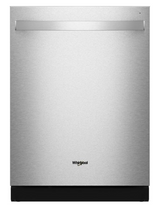 Whirlpool® 24-Inch Top Control Dishwasher with Total Coverage Wash and Auto Open Air Dry in Fingerprint Resistant Stainless Steel WDTS8024SZ
