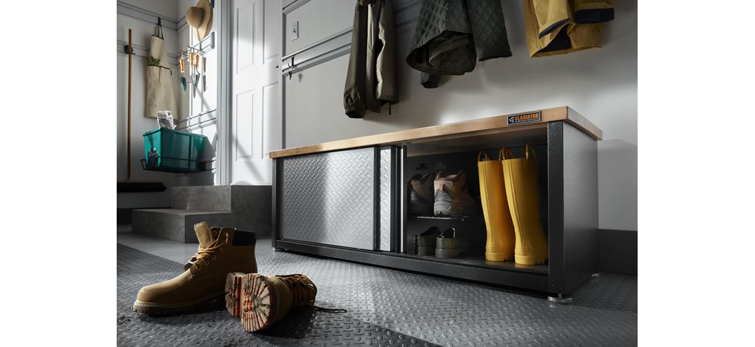 Gladiator Ready-to-Assemble Storage Shoe Bench GAGB54SBJG