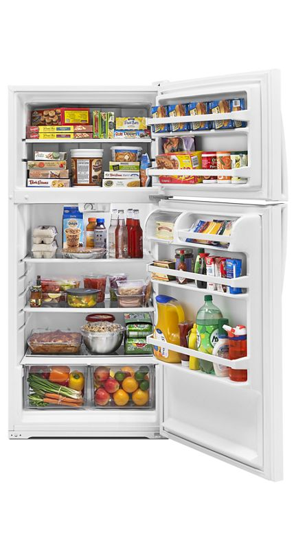 Whirlpool 28-inches wide Top-Freezer Refrigerator WRT314TFDW