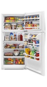 Whirlpool 28-inches wide Top-Freezer Refrigerator WRT314TFDW